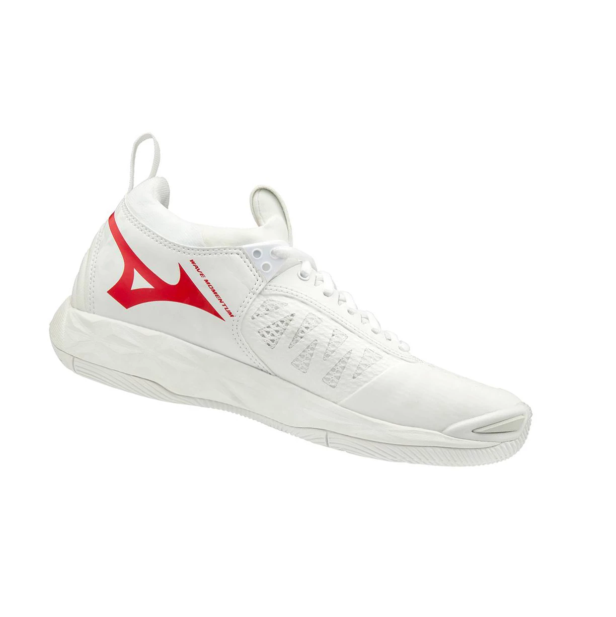 Zapatillas de Voleibol Mizuno Wave Momentum Mujer White/Red | 94237-BSFO