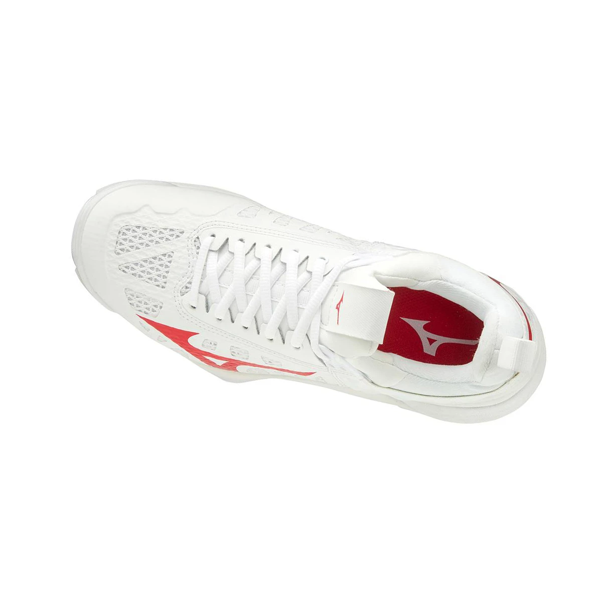 Zapatillas de Voleibol Mizuno Wave Momentum Mujer White/Red | 94237-BSFO