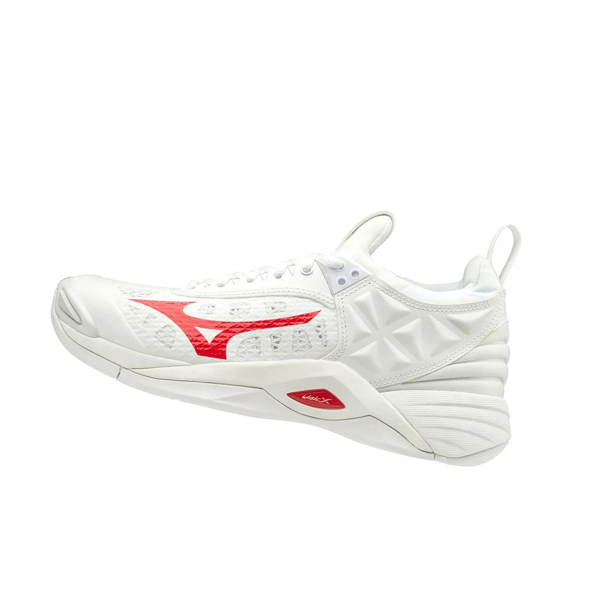 Zapatillas de Voleibol Mizuno Wave Momentum Mujer White/Red | 94237-BSFO