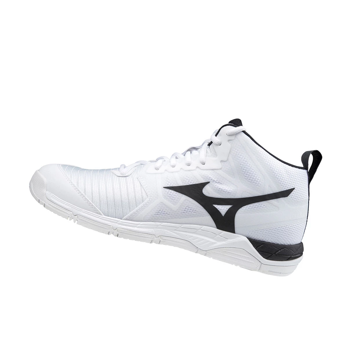 Zapatillas de Voleibol Mizuno Wave Supersonic 2 Mid Hombre White/Black | 01976-CJYP