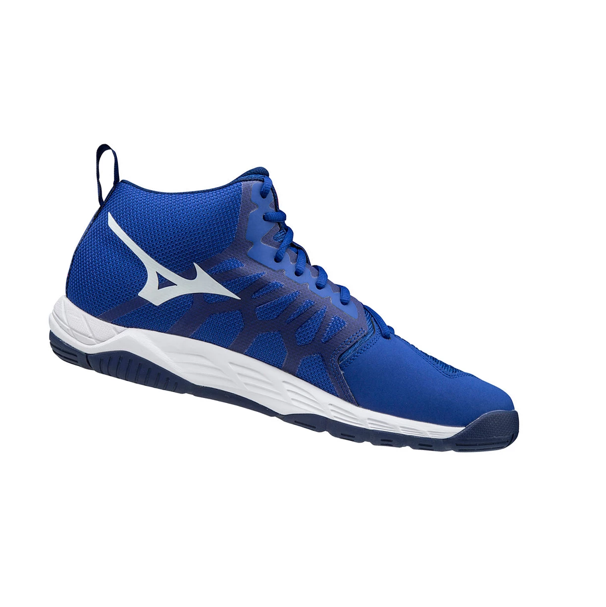 Zapatillas de Voleibol Mizuno Wave Supersonic 2 Mid Hombre Blue/White/Pink | 67803-WVXB