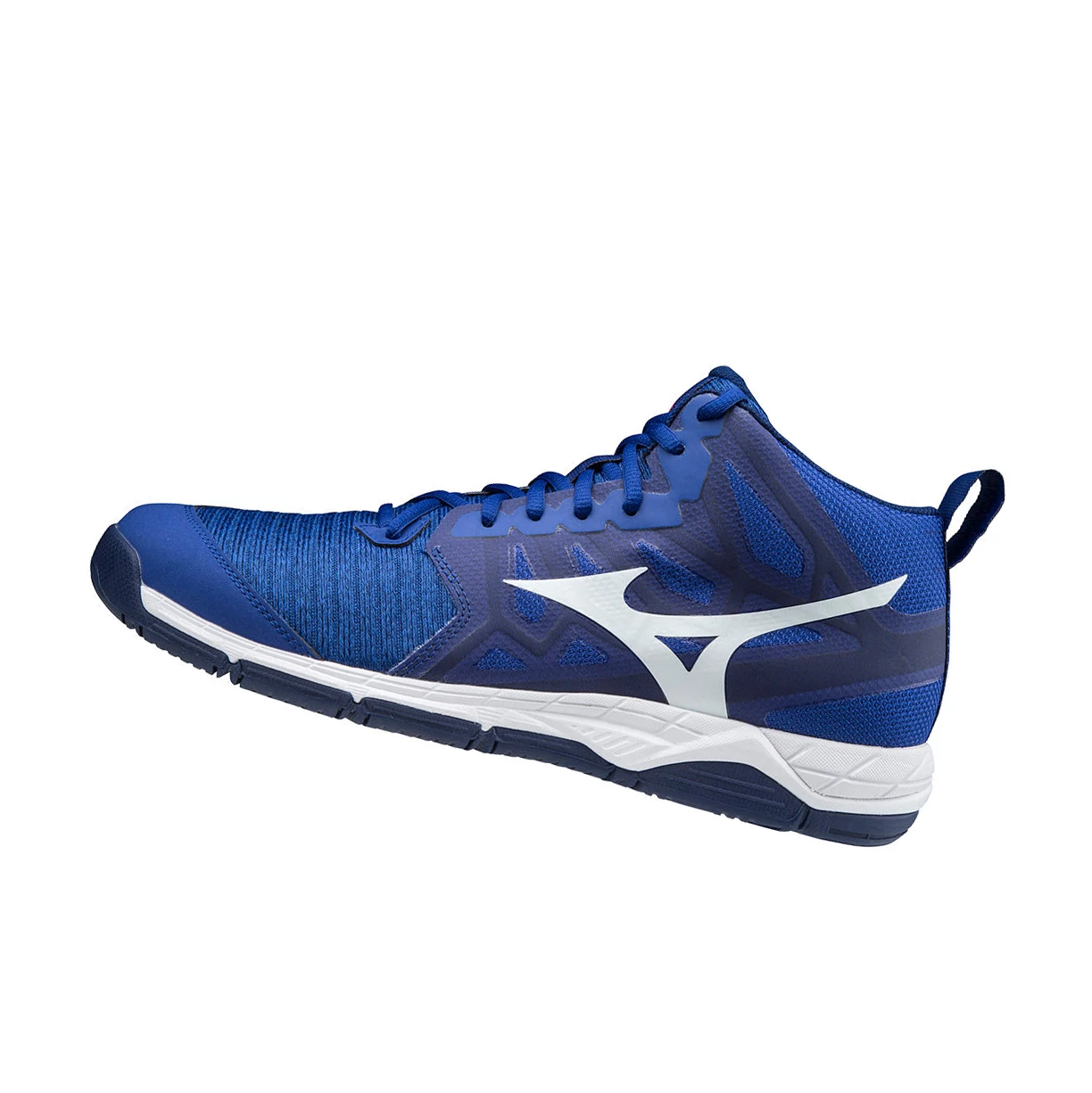 Zapatillas de Voleibol Mizuno Wave Supersonic 2 Mid Hombre Blue/White/Pink | 67803-WVXB