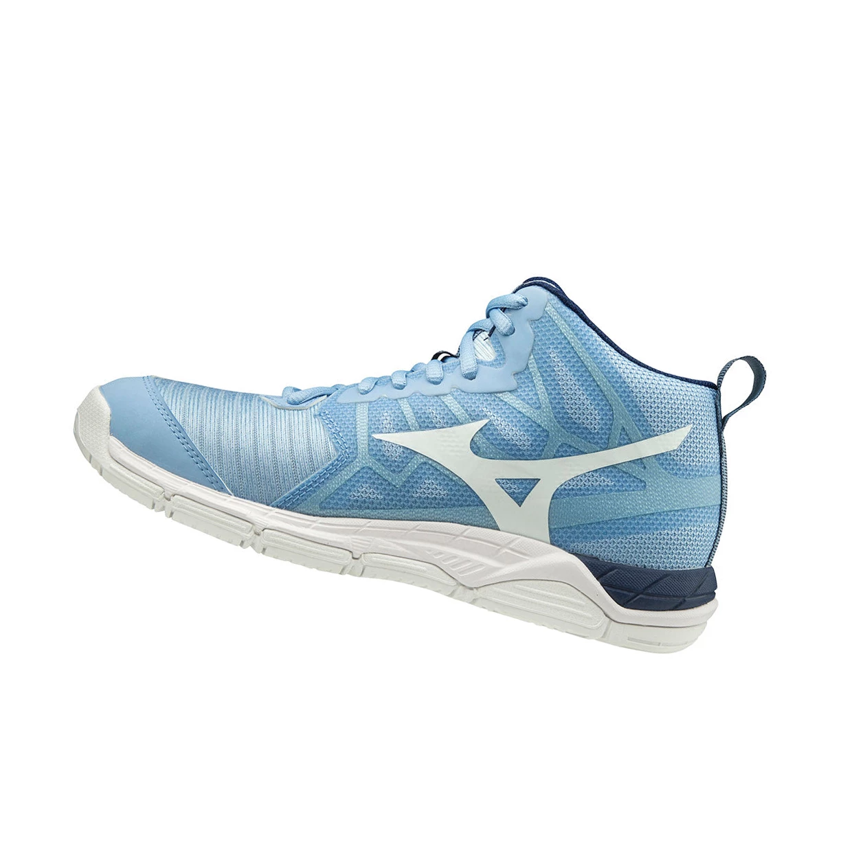 Zapatillas de Voleibol Mizuno Wave Supersonic 2 Mid Mujer Blue/White | 73098-CNLT