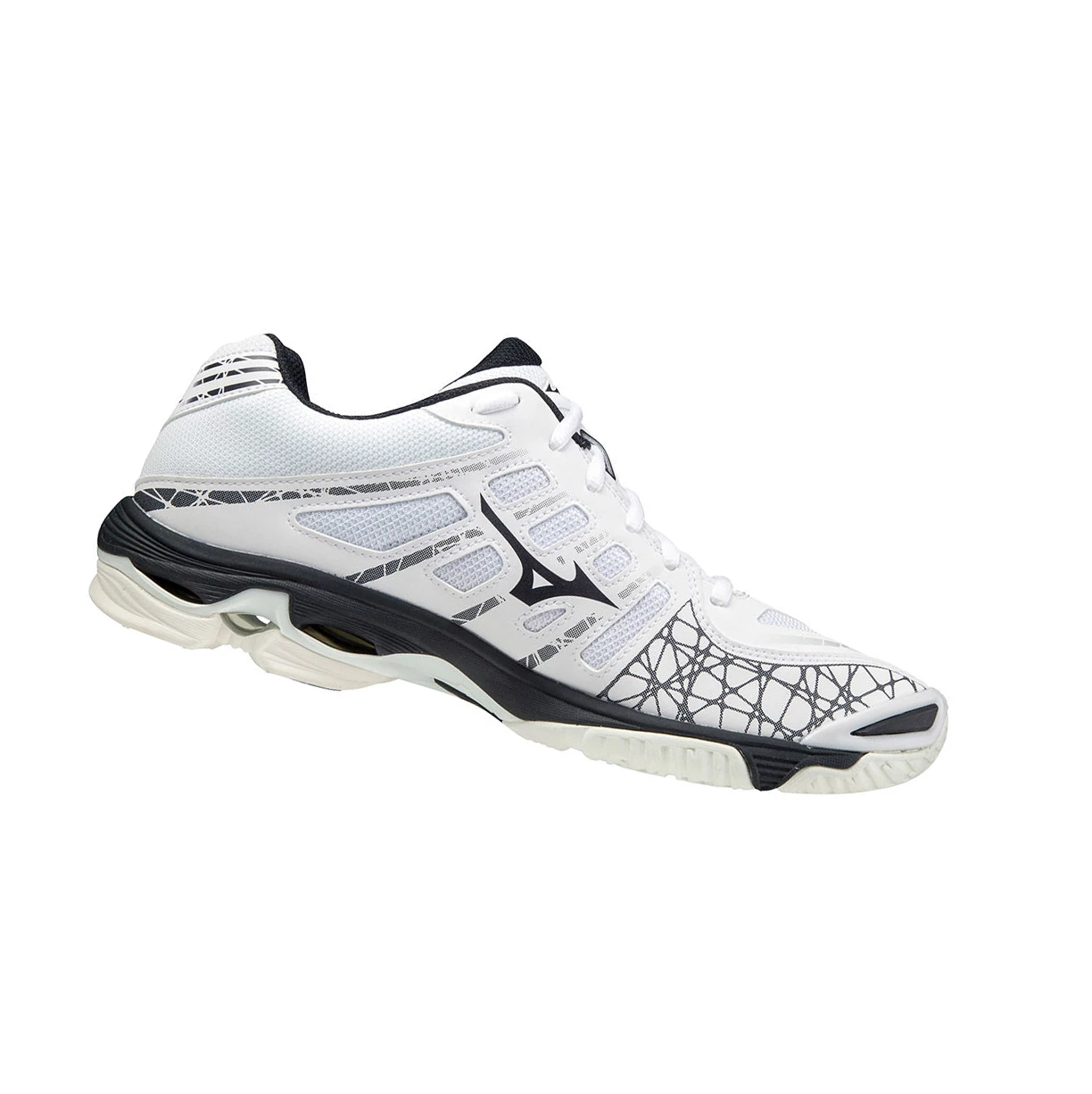 Zapatillas de Voleibol Mizuno Wave Voltage Hombre White/Red | 13567-IJBK