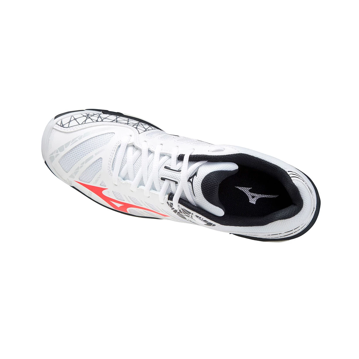 Zapatillas de Voleibol Mizuno Wave Voltage Hombre White/Red | 13567-IJBK