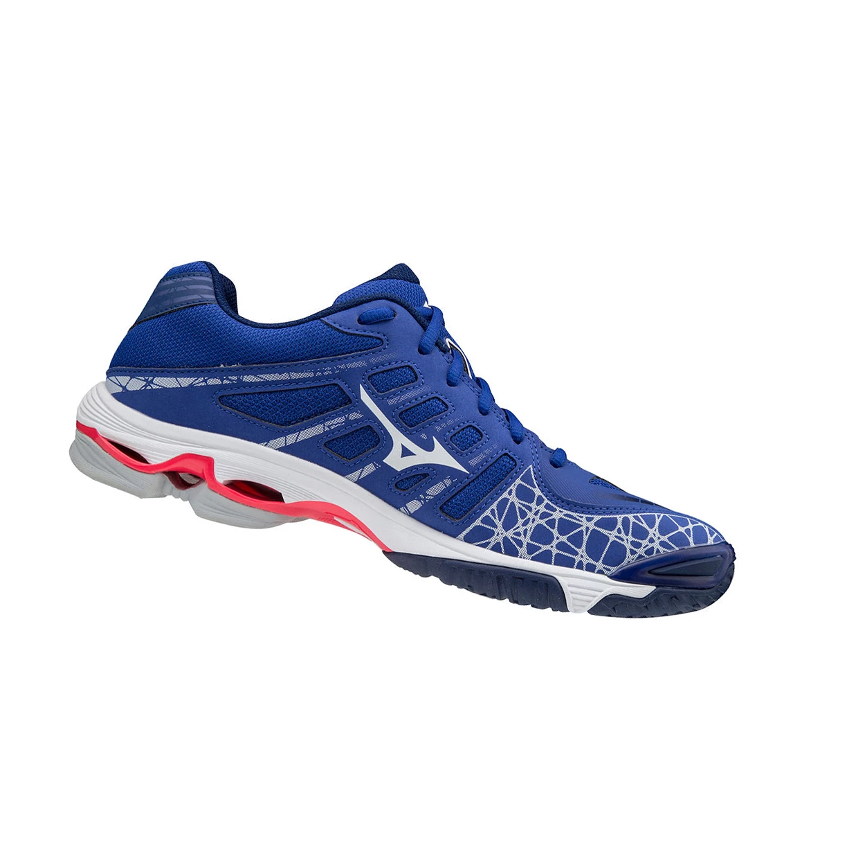 Zapatillas de Voleibol Mizuno Wave Voltage Hombre Blue/White/Pink | 24981-WJOM