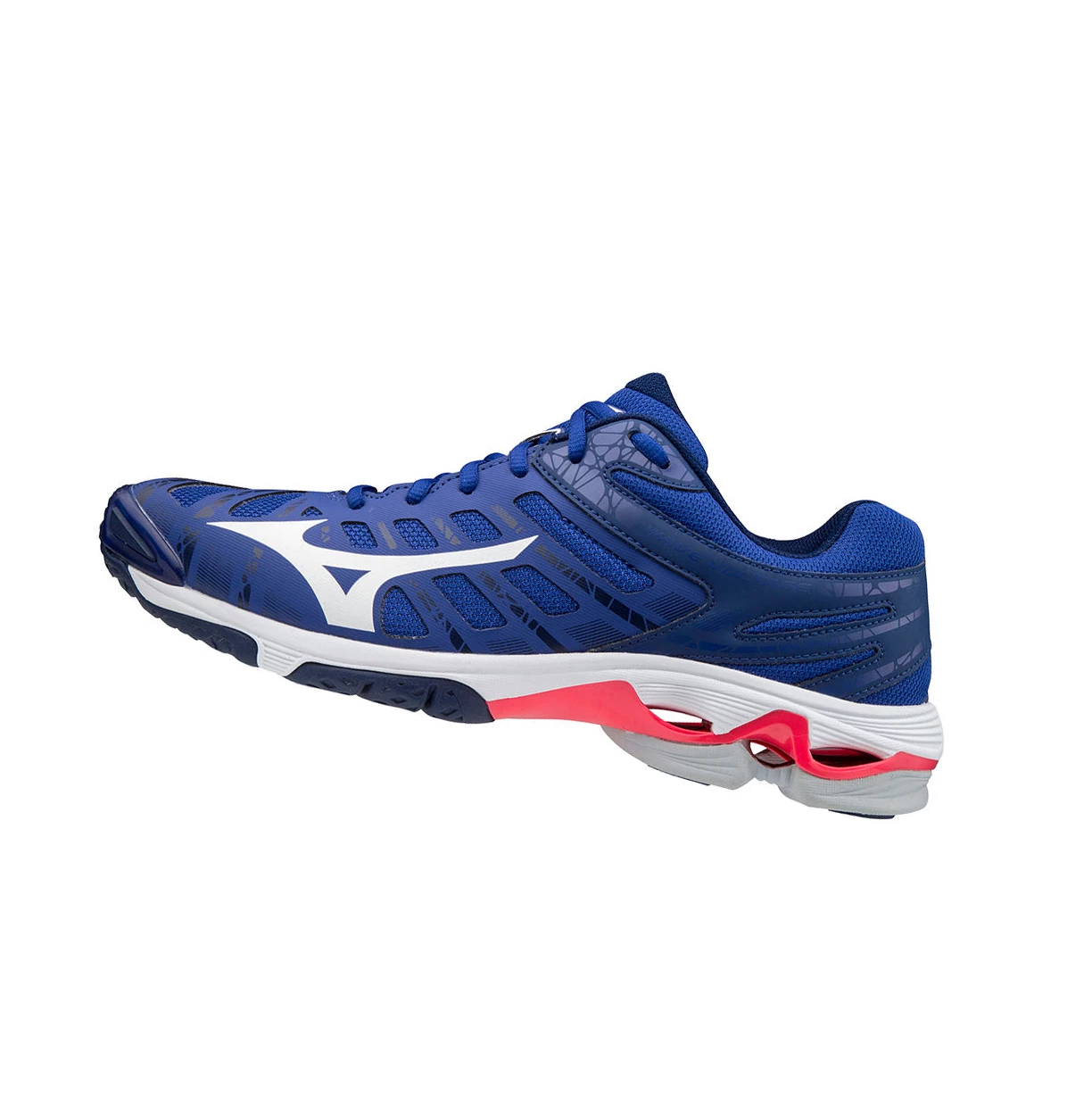 Zapatillas de Voleibol Mizuno Wave Voltage Hombre Blue/White/Pink | 24981-WJOM