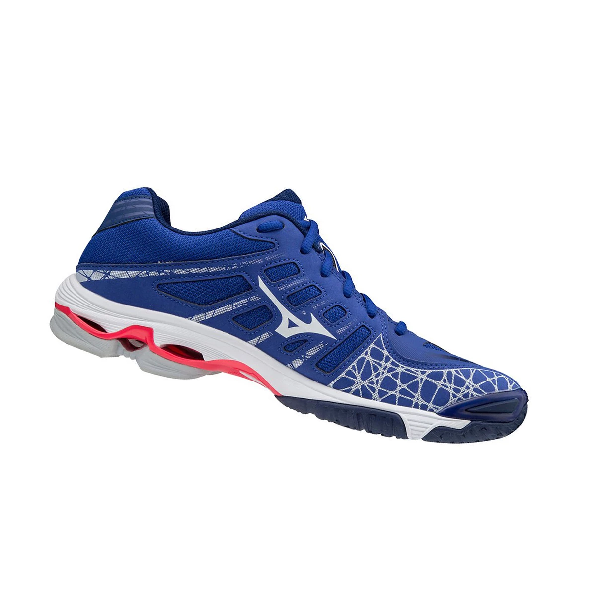 Zapatillas de Voleibol Mizuno Wave Voltage Mujer Blue/White/Pink | 25980-STAN