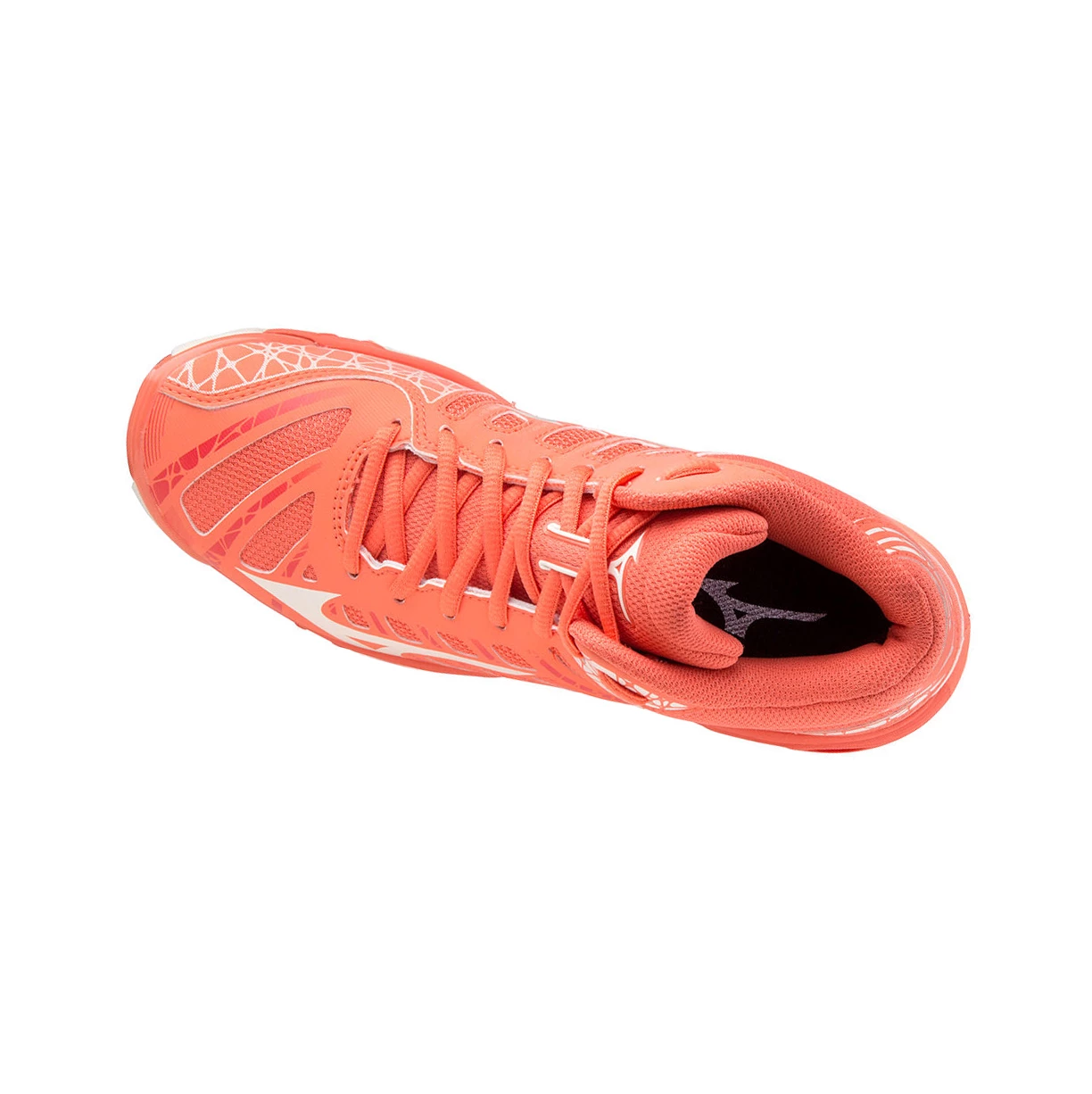 Zapatillas de Voleibol Mizuno Wave Voltage Mid Mujer Coral/white | 41287-GYLS