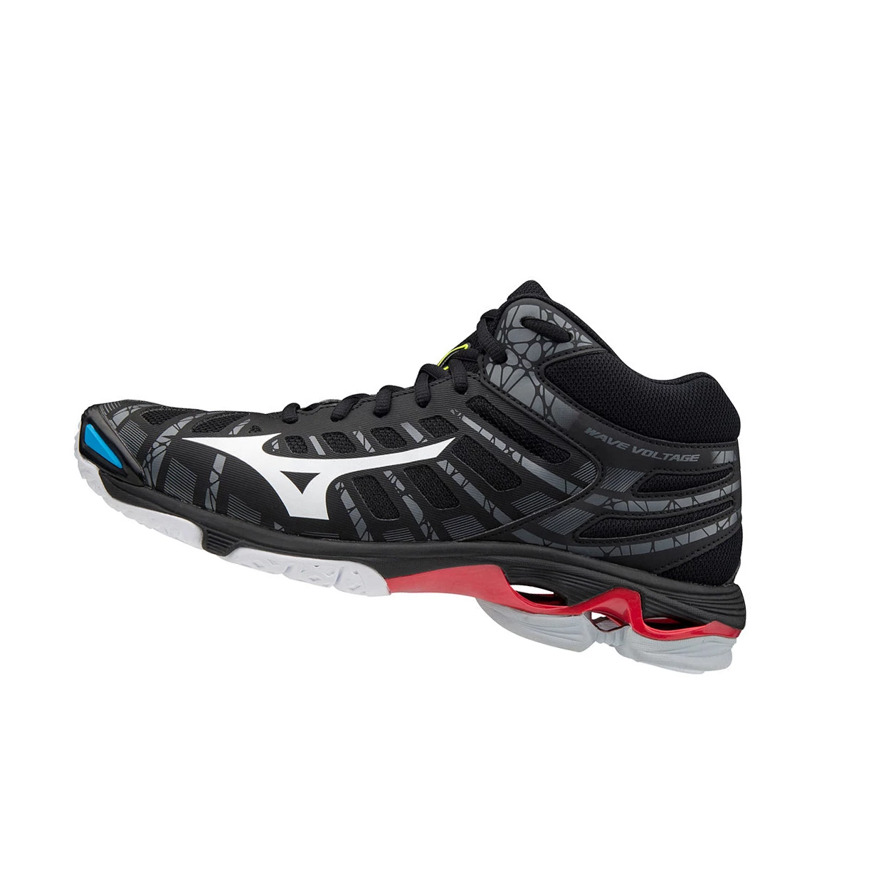 Zapatillas de Voleibol Mizuno Wave Voltage Mid Hombre Black/White | 72063-YMTD