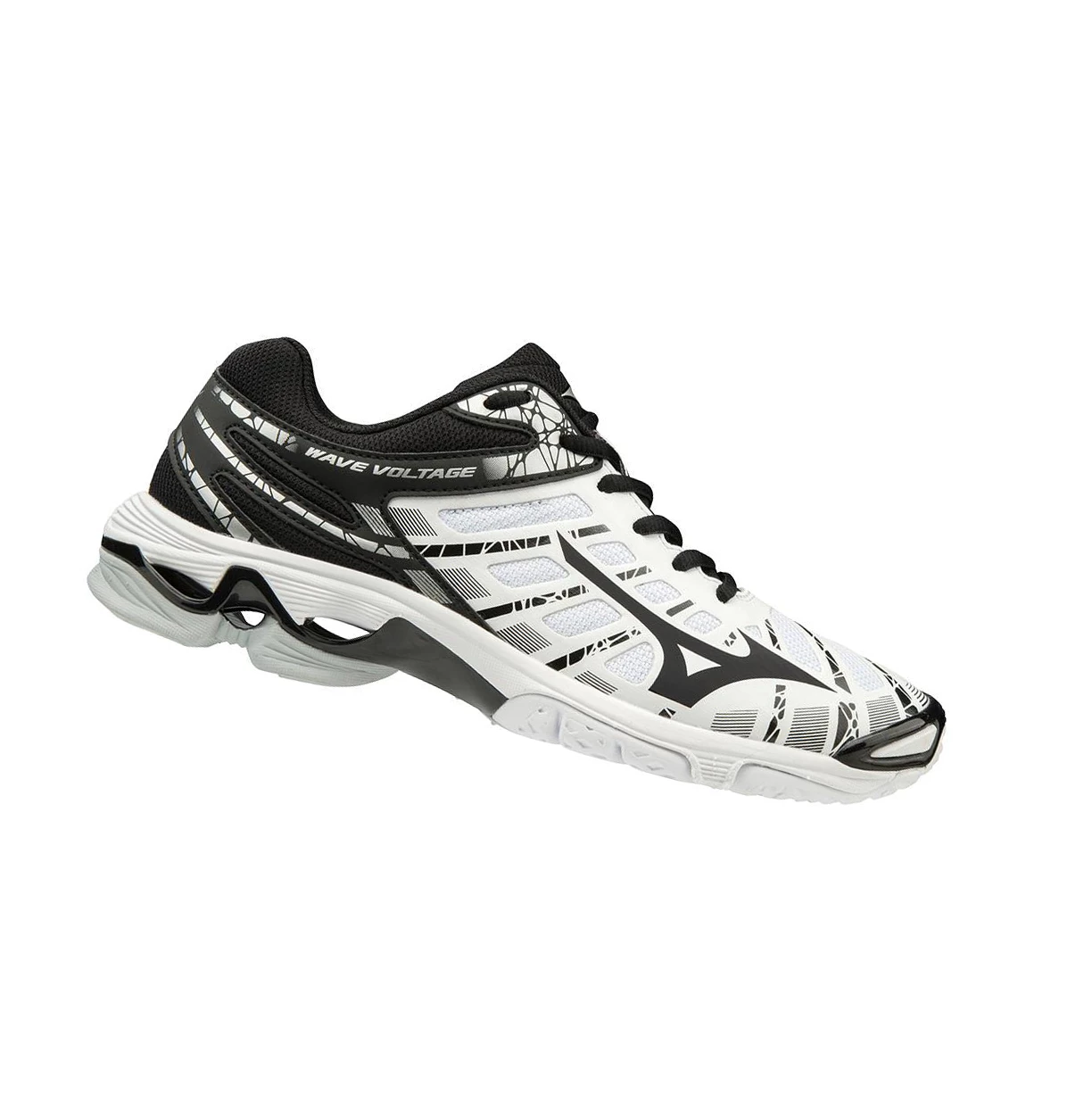 Zapatillas de Voleibol Mizuno Wave Voltage Mujer White/Black | 81534-HRGC