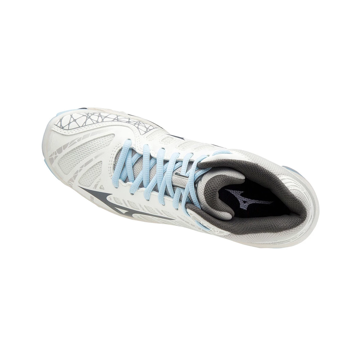 Zapatillas de Voleibol Mizuno Wave Voltage Mid Mujer White/Grey | 94568-XCWA