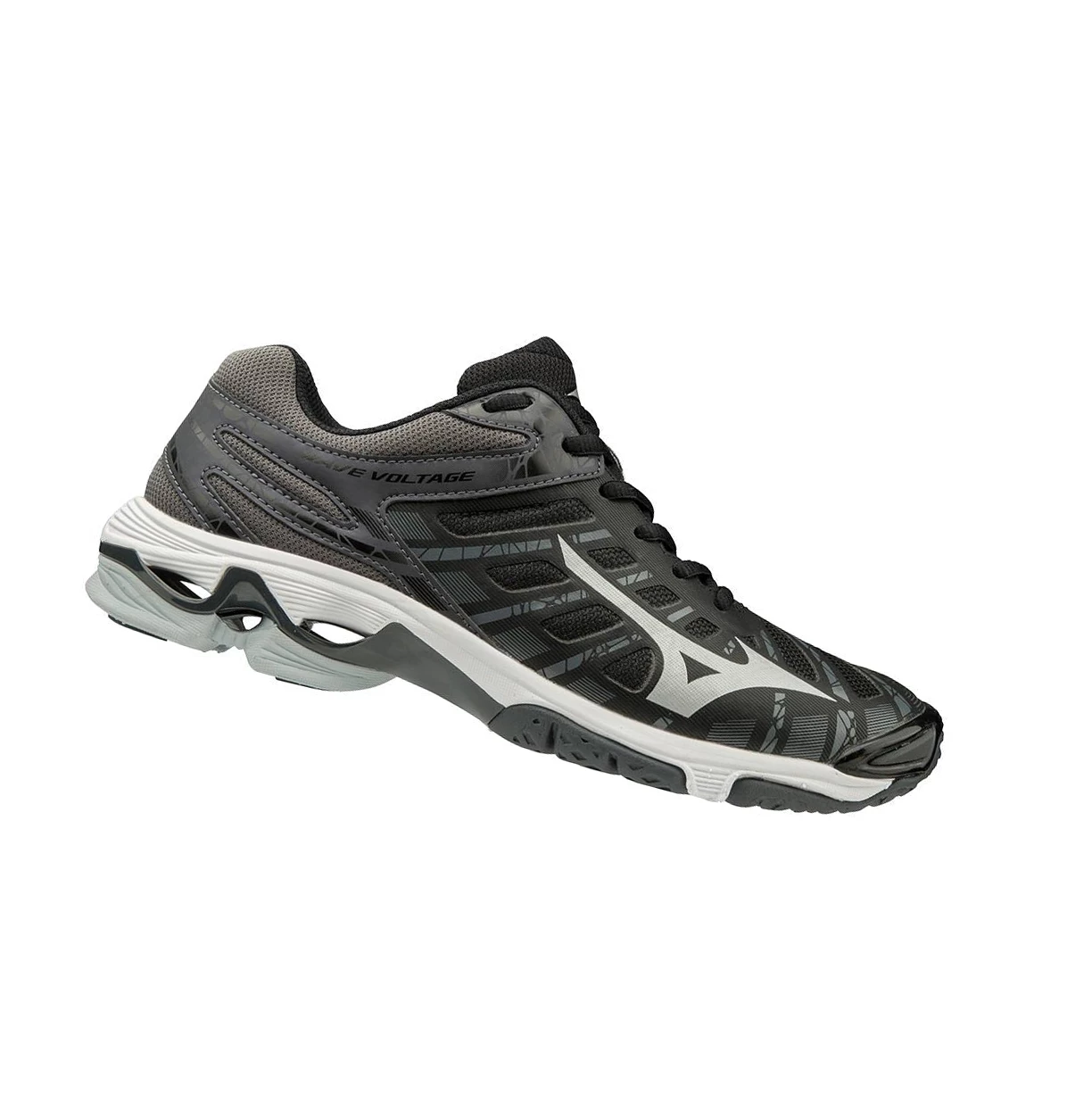 Zapatillas de Voleibol Mizuno Wave Voltage Mujer Black/Silver | 96875-FALN