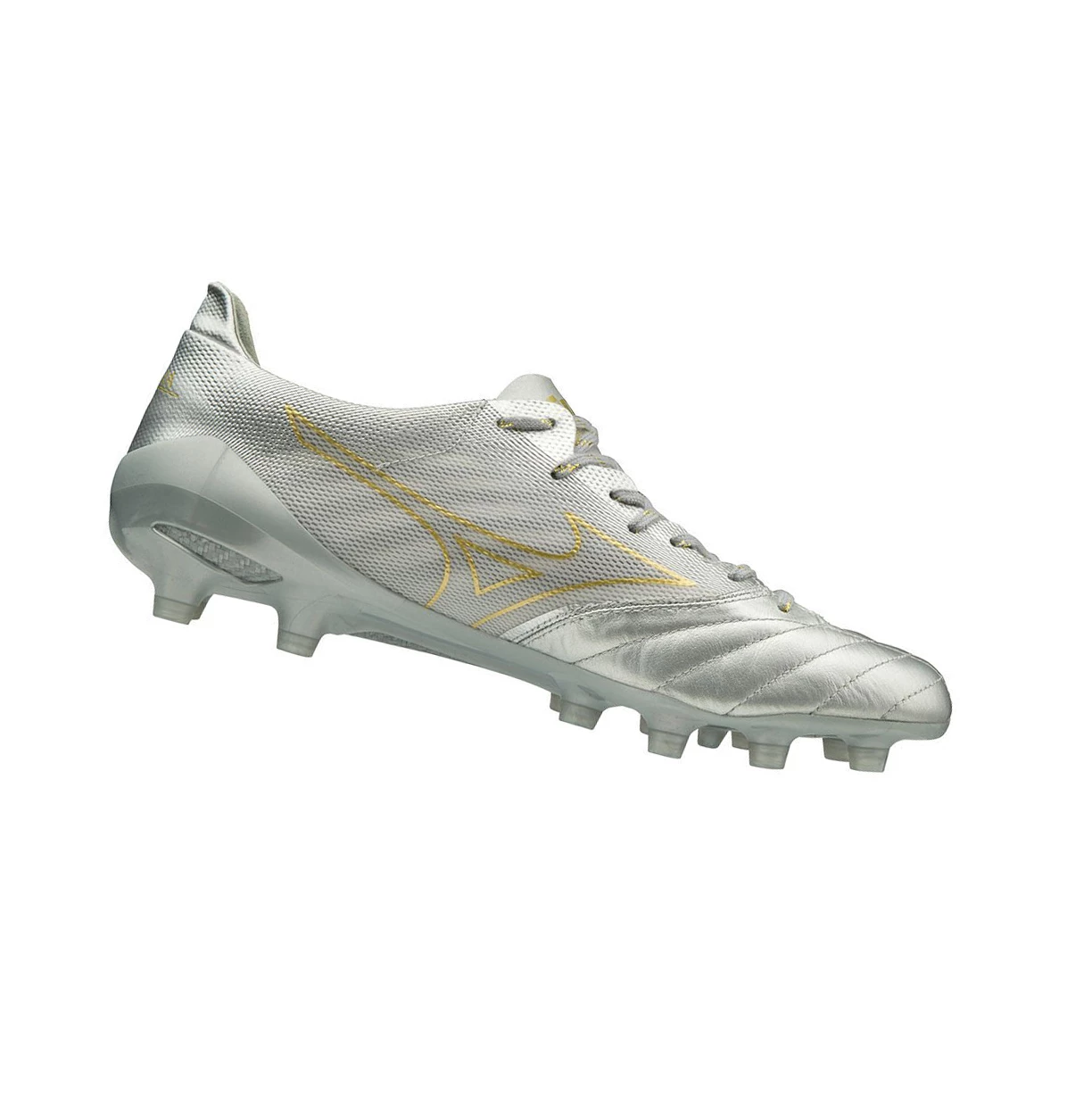 Zapatos De Fútbol Mizuno Morelia Neo Ii Beta Mujer Silver/Gold | 38974-OMCP