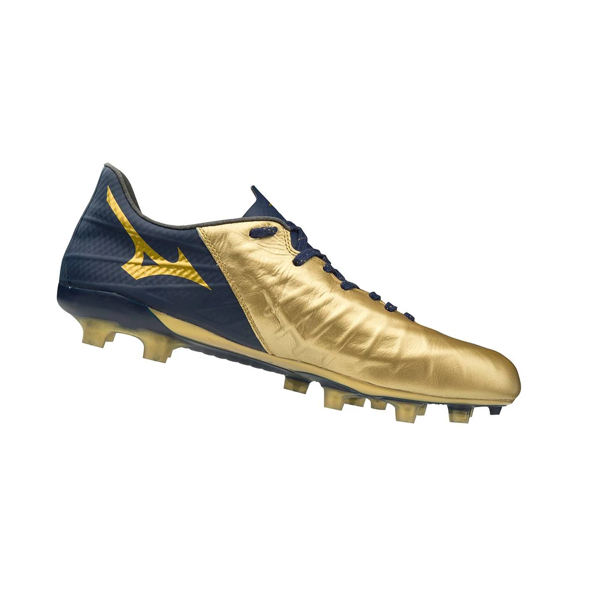 Zapatos De Fútbol Mizuno Rebula III Japan Hombre Gold/Navy | 71389-PZJS