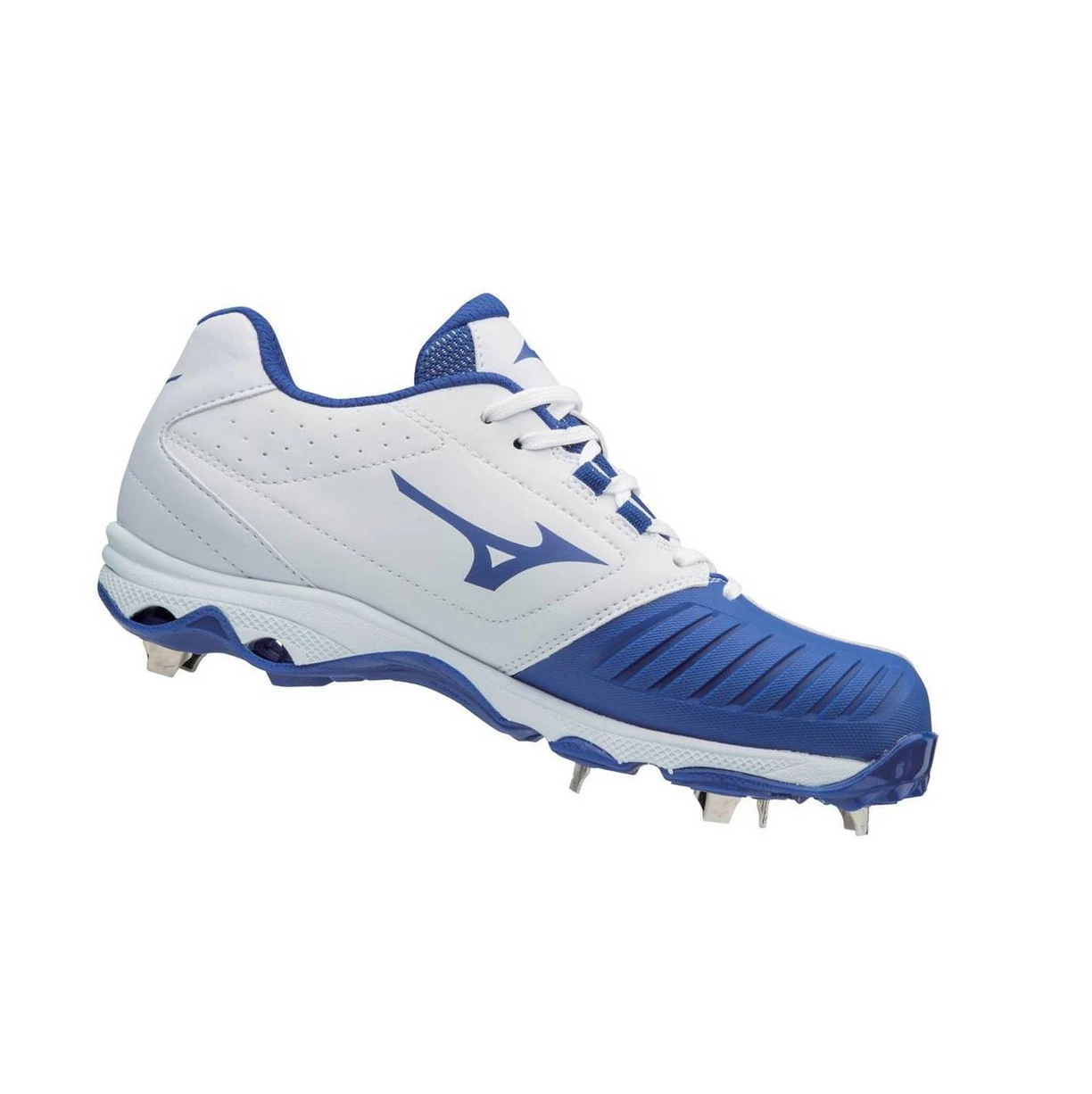 Zapatos de Softbol Mizuno 9-spike Advanced Sweep 4 Low Metal Mujer White/Royal | 32986-CRXD