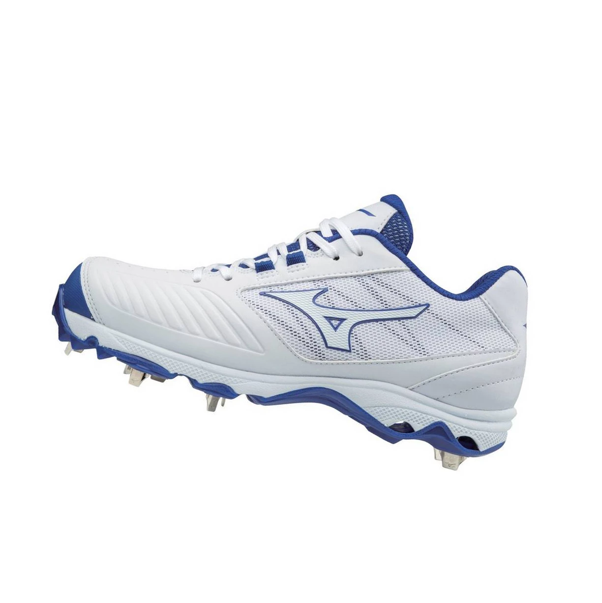 Zapatos de Softbol Mizuno 9-spike Advanced Sweep 4 Low Metal Mujer White/Royal | 32986-CRXD