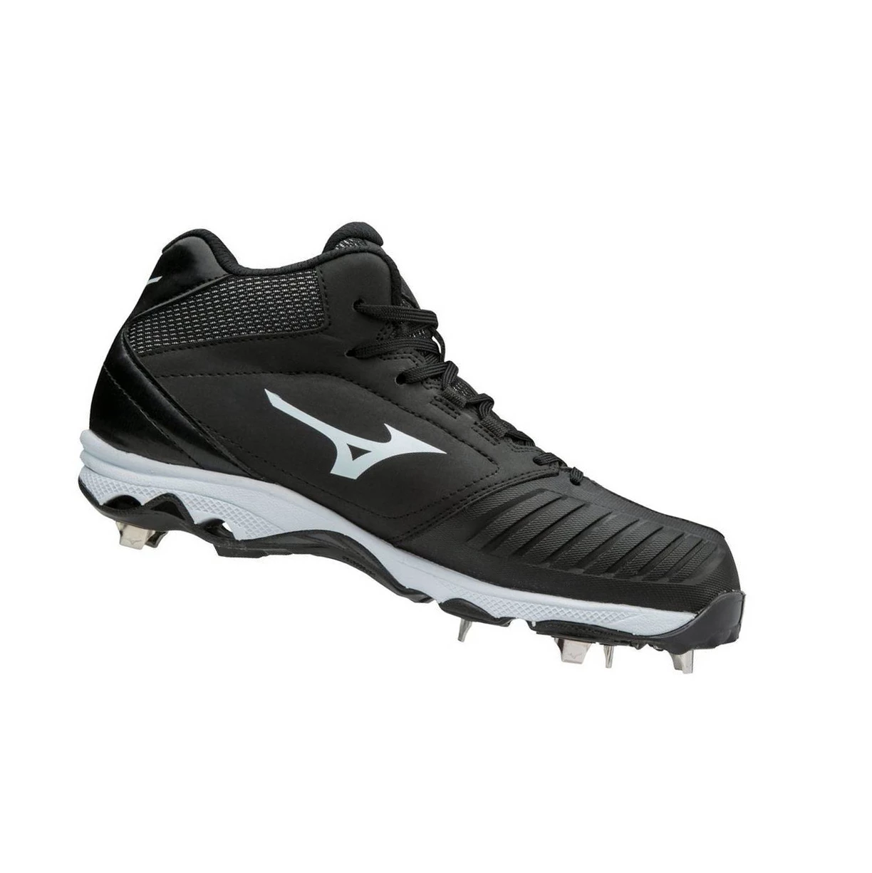 Zapatos de Softbol Mizuno 9-spike Advanced Sweep 4 Mid Metal Mujer Black/White | 37260-NRPG