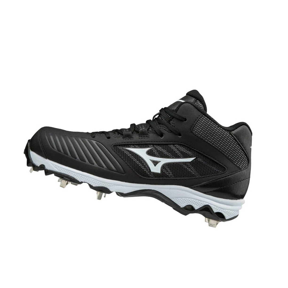 Zapatos de Softbol Mizuno 9-spike Advanced Sweep 4 Mid Metal Mujer Black/White | 37260-NRPG