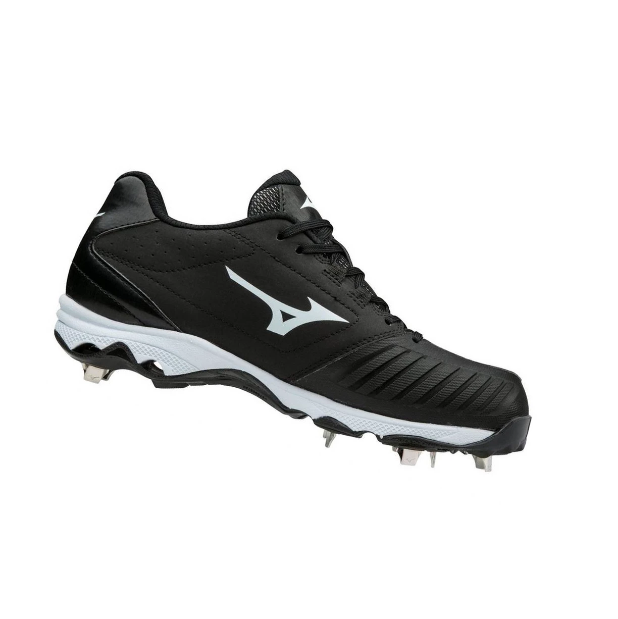 Zapatos de Softbol Mizuno 9-spike Advanced Sweep 4 Low Metal Mujer Black/White | 53174-EFPW