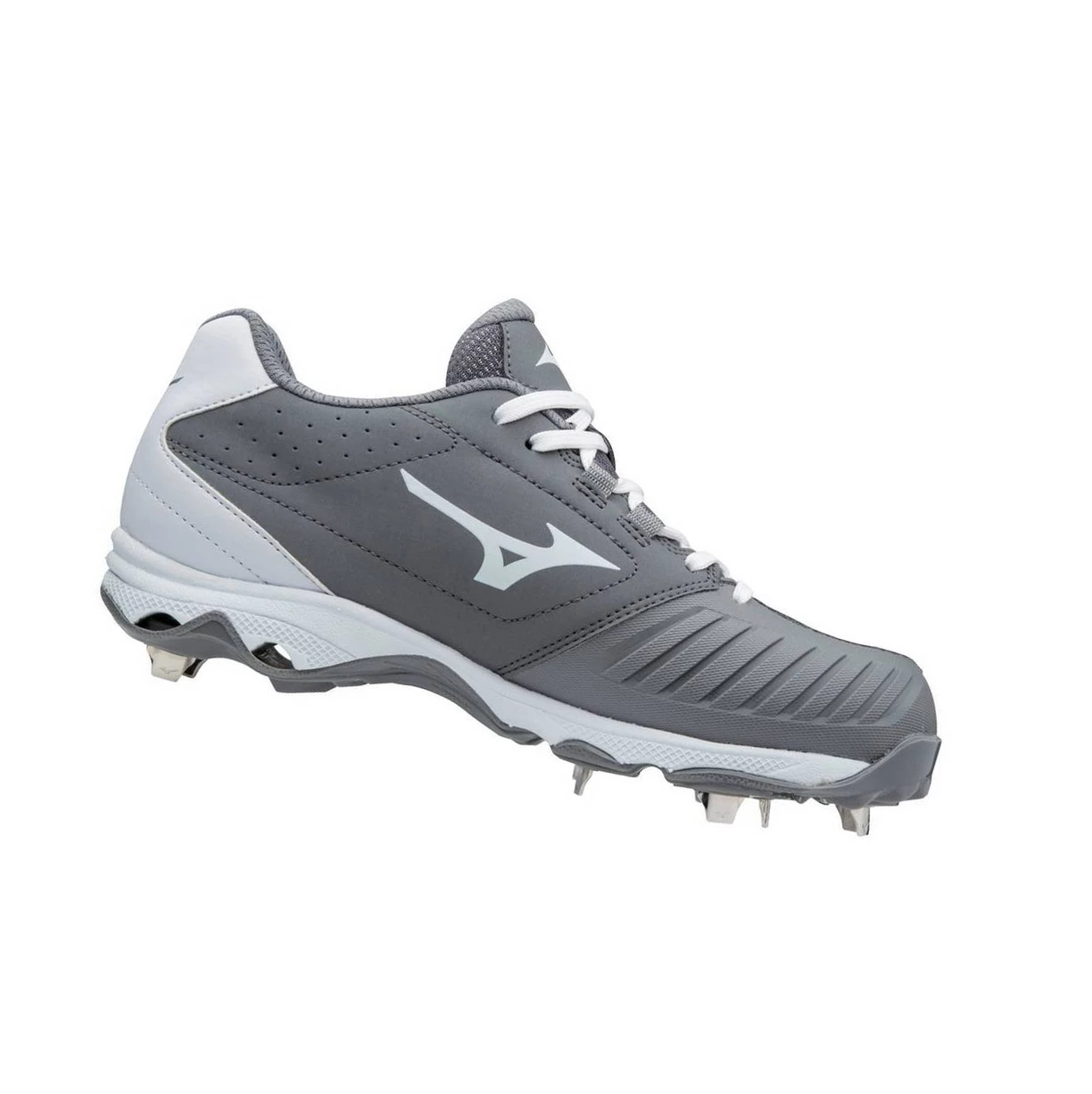 Zapatos de Softbol Mizuno 9-spike Advanced Sweep 4 Low Metal Mujer Grey/White | 97162-VZNC