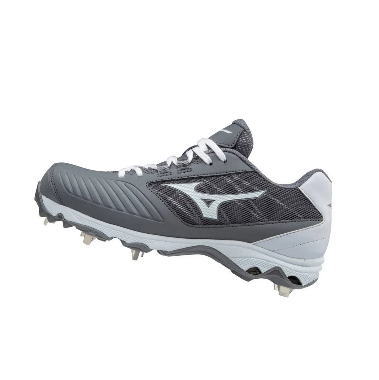 Zapatos de Softbol Mizuno 9-spike Advanced Sweep 4 Low Metal Mujer Grey/White | 97162-VZNC