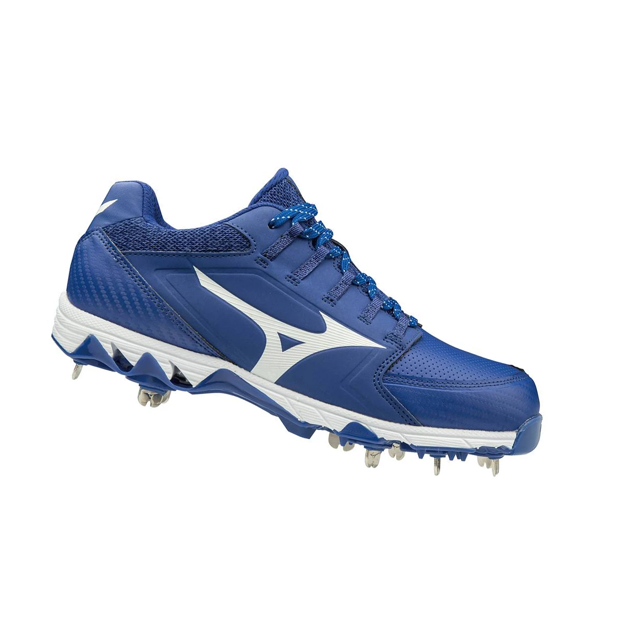 Zapatos de Softbol Mizuno 9-spike Swift 6 Low Metal Mujer Royal/White | 07835-YUAH