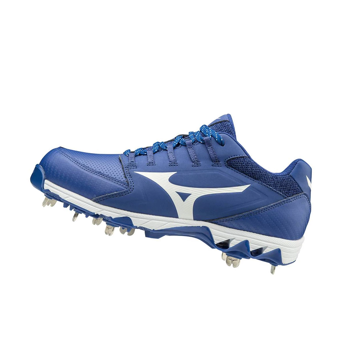 Zapatos de Softbol Mizuno 9-spike Swift 6 Low Metal Mujer Royal/White | 07835-YUAH