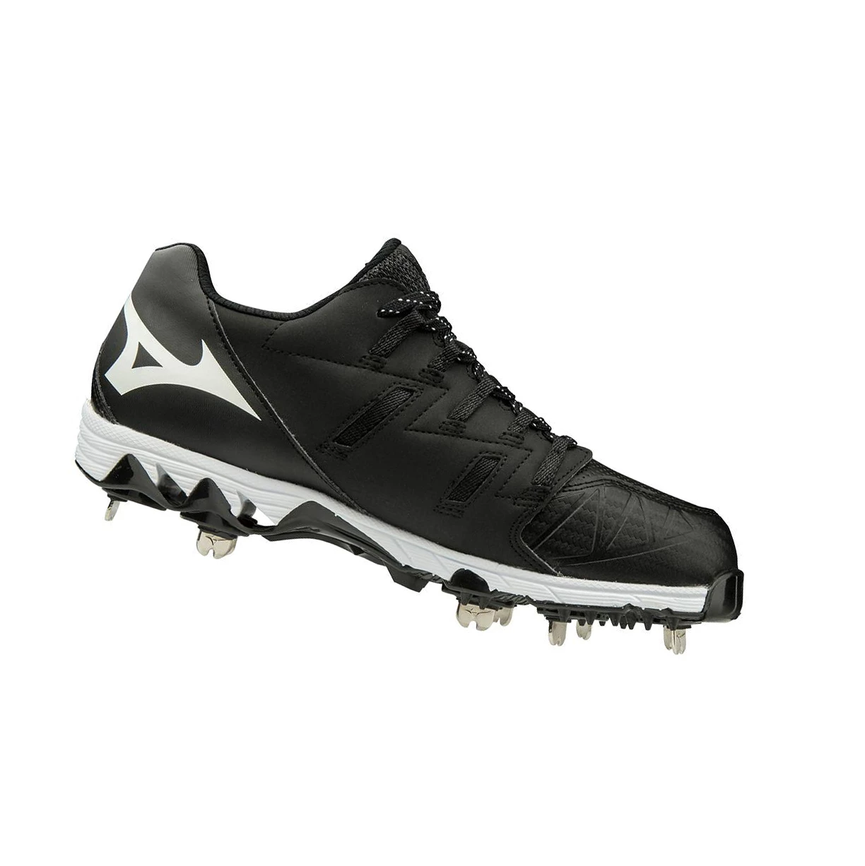 Zapatos de Softbol Mizuno 9-spike Swift 6 Low Metal Mujer Black/White | 52937-YFKG