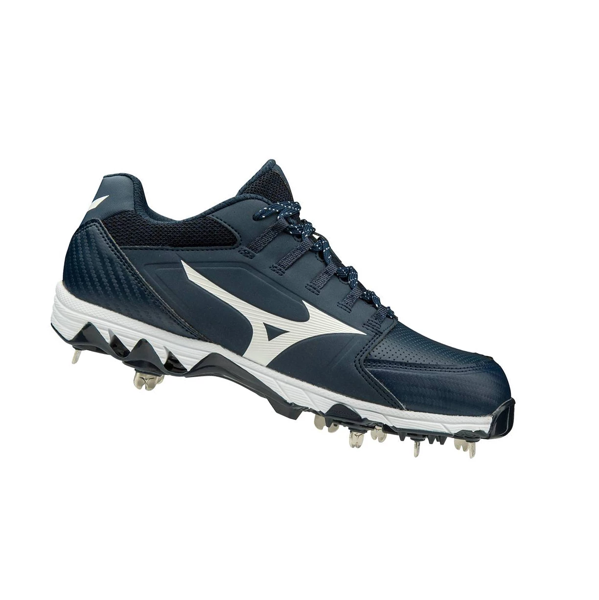 Zapatos de Softbol Mizuno 9-spike Swift 6 Low Metal Mujer Navy/White | 63142-TNDM