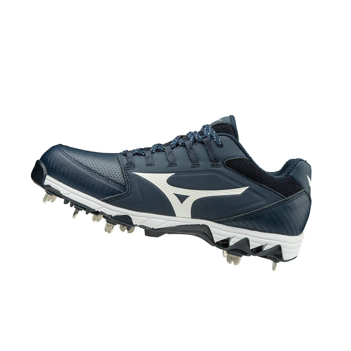 Zapatos de Softbol Mizuno 9-spike Swift 6 Low Metal Mujer Navy/White | 63142-TNDM