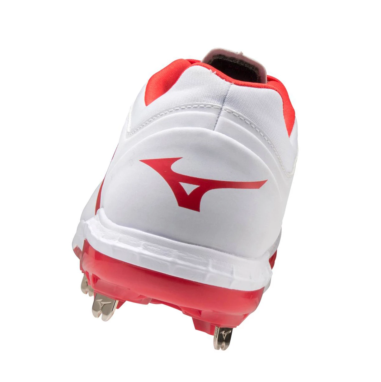 Zapatos de Softbol Mizuno Sweep 5 Low Metal Mujer White/Red | 50493-MNJY