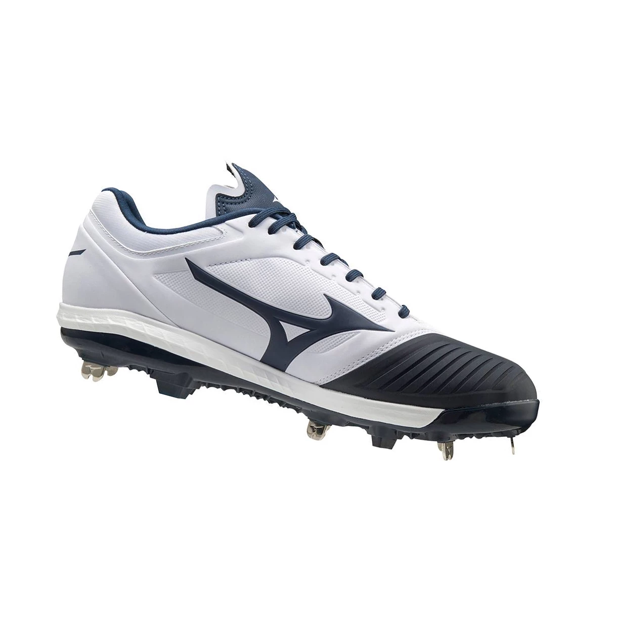 Zapatos de Softbol Mizuno Sweep 5 Low Metal Mujer White/Navy | 57286-BUJC