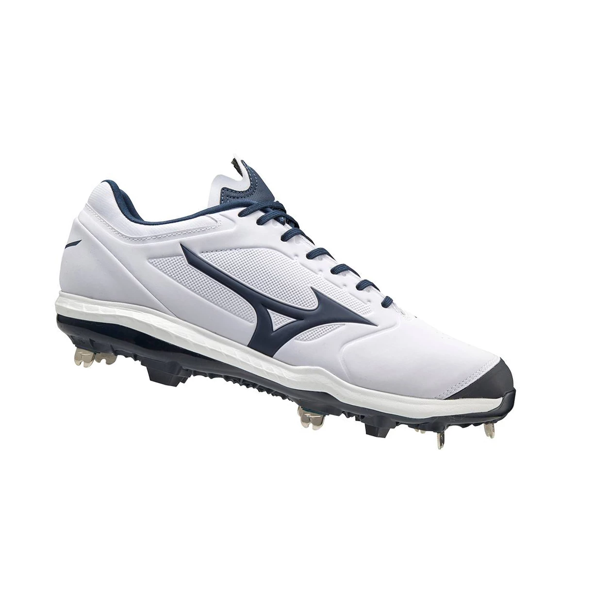 Zapatos de Softbol Mizuno Sweep 5 Low Metal Mujer White/Navy | 57286-BUJC