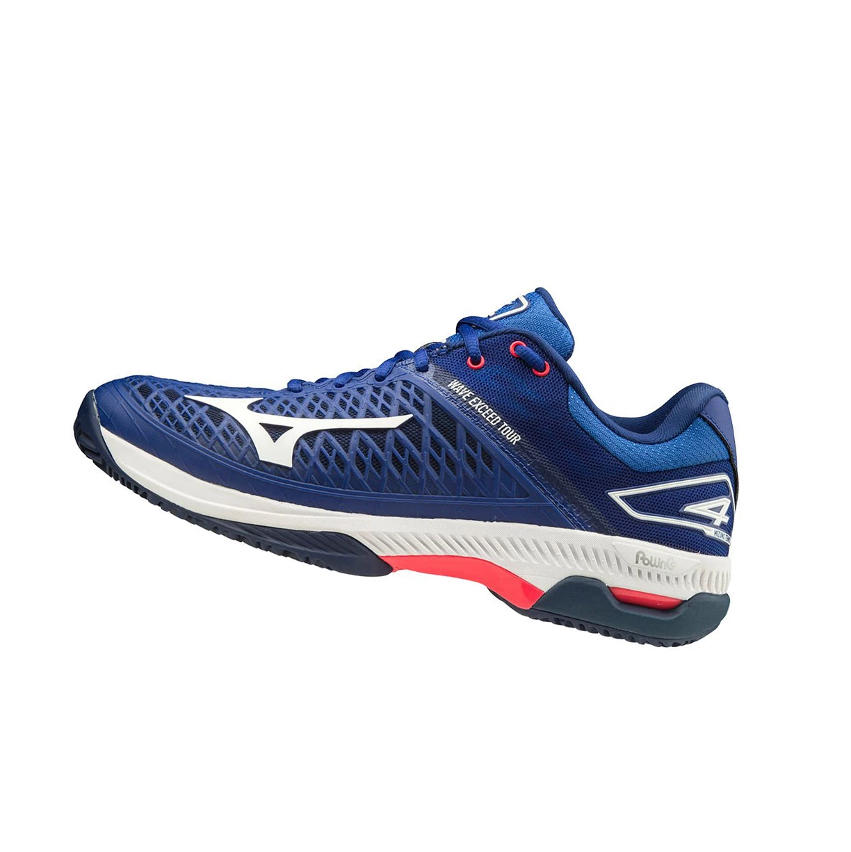 Zapatos de Tenis Mizuno Wave Exceed Tour 4 Cc Mujer Blue/White/Pink | 05619-SZWK