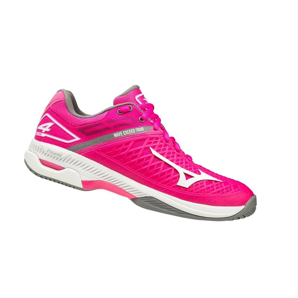 Zapatos de Tenis Mizuno Wave Exceed Tour 4 Ac Mujer Rose/White | 40265-WMZO