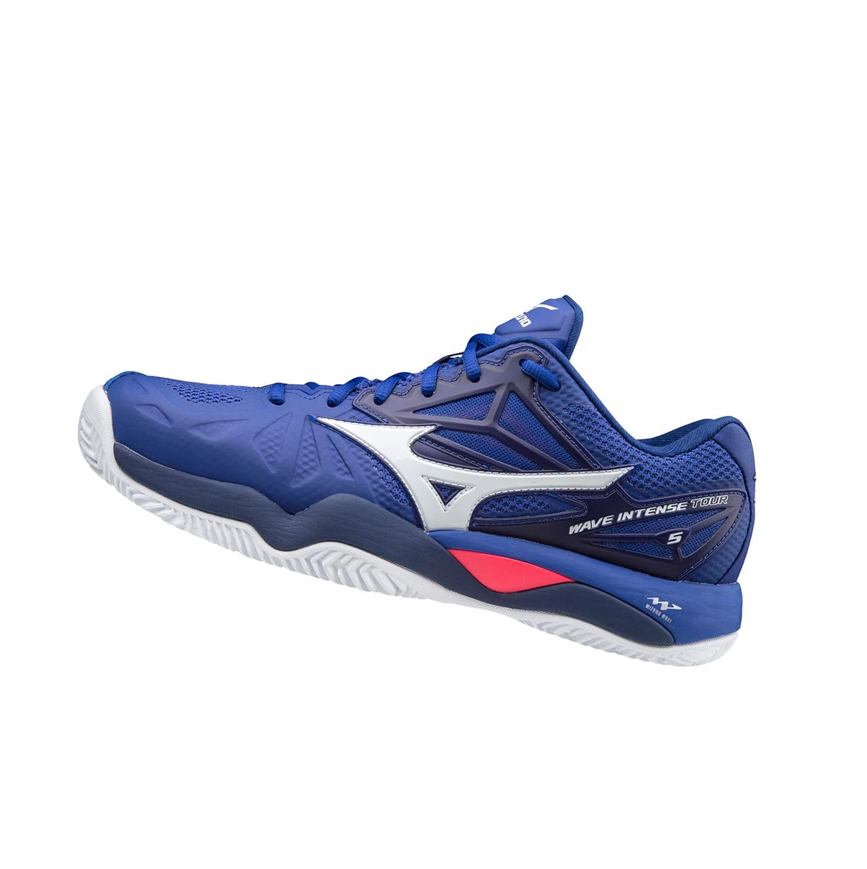 Zapatos de Tenis Mizuno Wave Intense Tour 5 Cc Hombre Blue/White/Pink | 10694-YJQS