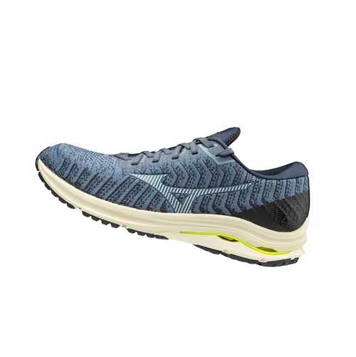 Zapatillas Running Mizuno Wave Rider 24 Waveknitﾙ Hombre Azules Claro | 68153-OAFR