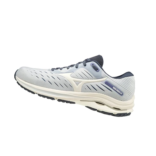 Zapatillas Running Mizuno Wave Rider 24 D (Anchos) Mujer White/Purple | 97654-VKFB