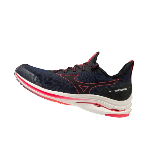 Zapatillas Running Mizuno Wave Rider Neo Hombre Black/Pink | 69140-JKRX