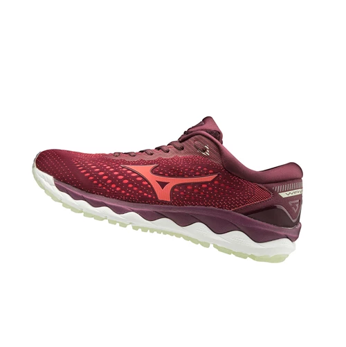 Zapatillas Running Mizuno Wave Sky 3 Mujer Burdeos | 74038-OSYG