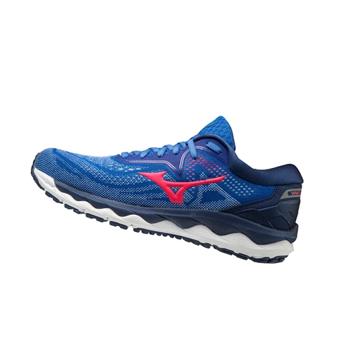 Zapatillas Running Mizuno Wave Sky 4 Mujer Blue/Pink | 04358-UZSW