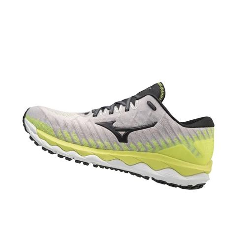 Zapatillas Running Mizuno Wave Sky 4 Waveknitﾙ Hombre White/Yellow | 52843-XNKD