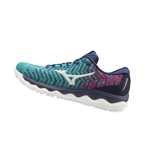 Zapatillas Running Mizuno Wave Sky Waveknit 3 Mujer blue/Purple | 30974-RVAM