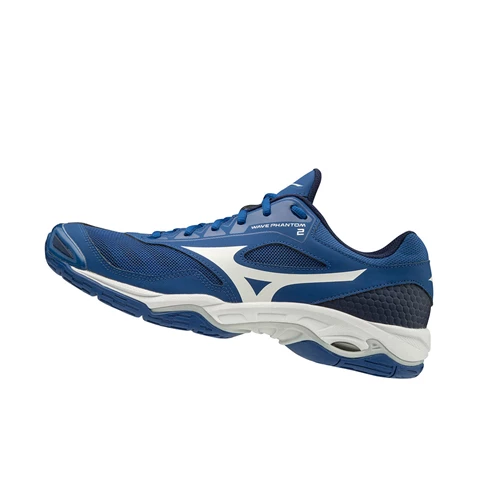 Zapatillas de Balonmano Mizuno Wave Phantom 2 Mujer Blue/White/Blue | 78329-TSJD