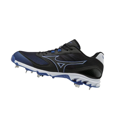 Zapatillas de Beisbol Mizuno 9-spike Dominant 2 Low Metal Hombre Black/Royal | 08236-WLGQ