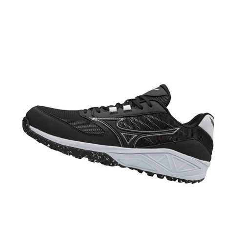 Zapatillas de Beisbol Mizuno Dominant All Surface Low Turf Hombre Black/White | 74193-WIPA