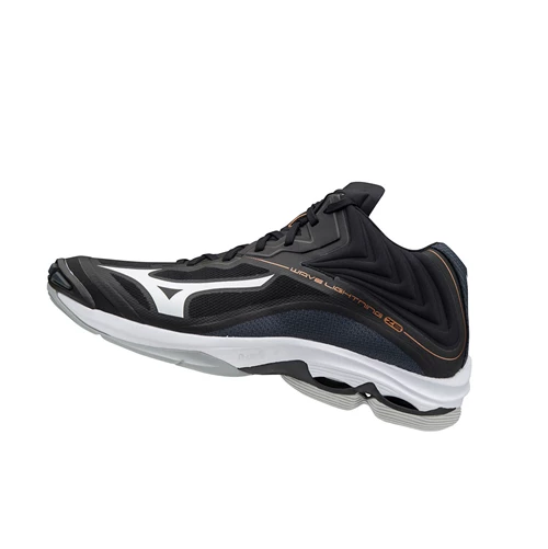 Zapatillas de Voleibol Mizuno Wave Lightning Z6 Mid Hombre Black/White | 51607-TWFL