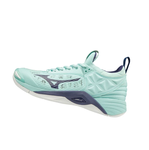 Zapatillas de Voleibol Mizuno Wave Momentum Mujer Azules Blancas | 54971-BOWX