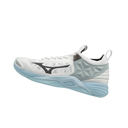 Zapatillas de Voleibol Mizuno Wave Momentum Mujer White/Blue | 78546-OKAP